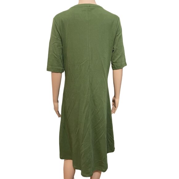 Isaac Mizrahi Green Midi Dress Size Small - Picture 3 of 3